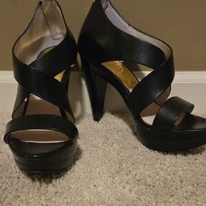Michael Kors Black Crisscross Heels